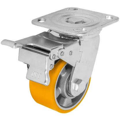 RODAJA ALUMINIO PU NAR GIRAT / FRENO 4" - Dogotuls - empaque