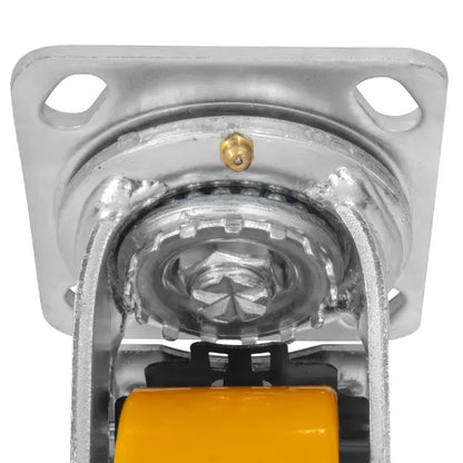 RODAJA ALUMINIO PU NAR GIRAT / FRENO 4" - Dogotuls - vista lateral