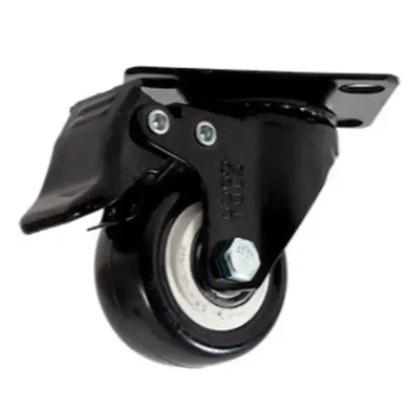 RODAJA PVC NEGRO GIRATORIA Y FRENO 2" - Dogotuls