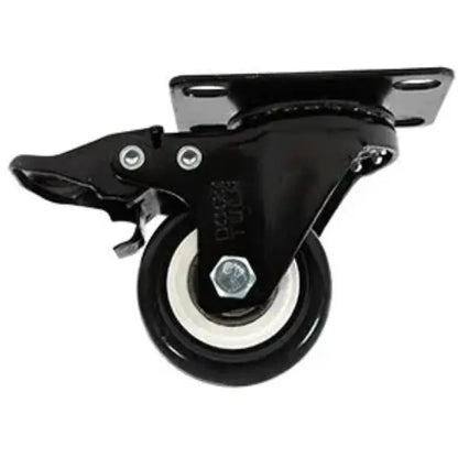 RODAJA PVC NEGRO GIRATORIA Y FRENO 2" - Dogotuls - detalle