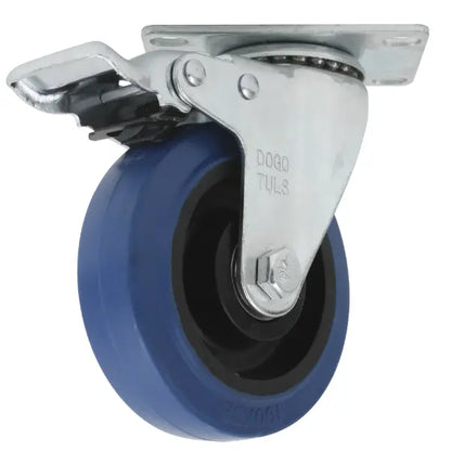 RODAJA GOMA ELASTICA AZUL GIRA FRENO 5" - Dogotuls - vista lateral