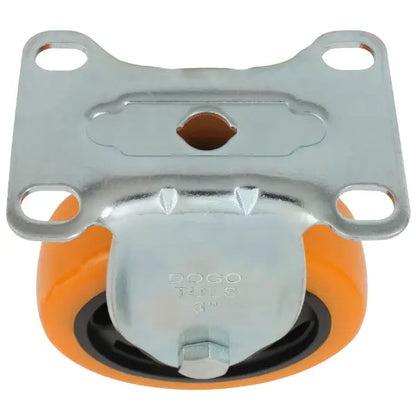 RODAJA PVC NARANJA FIJA 3" - Dogotuls - vista lateral