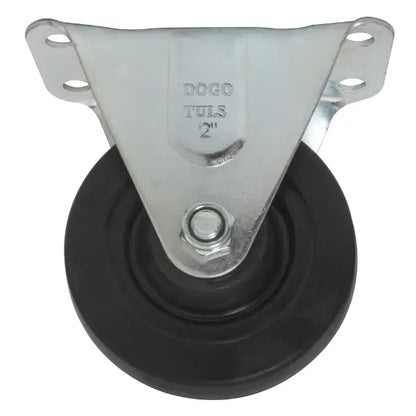 RODAJA HULE NEGRO FIJA 2" BUJE - Dogotuls - vista lateral