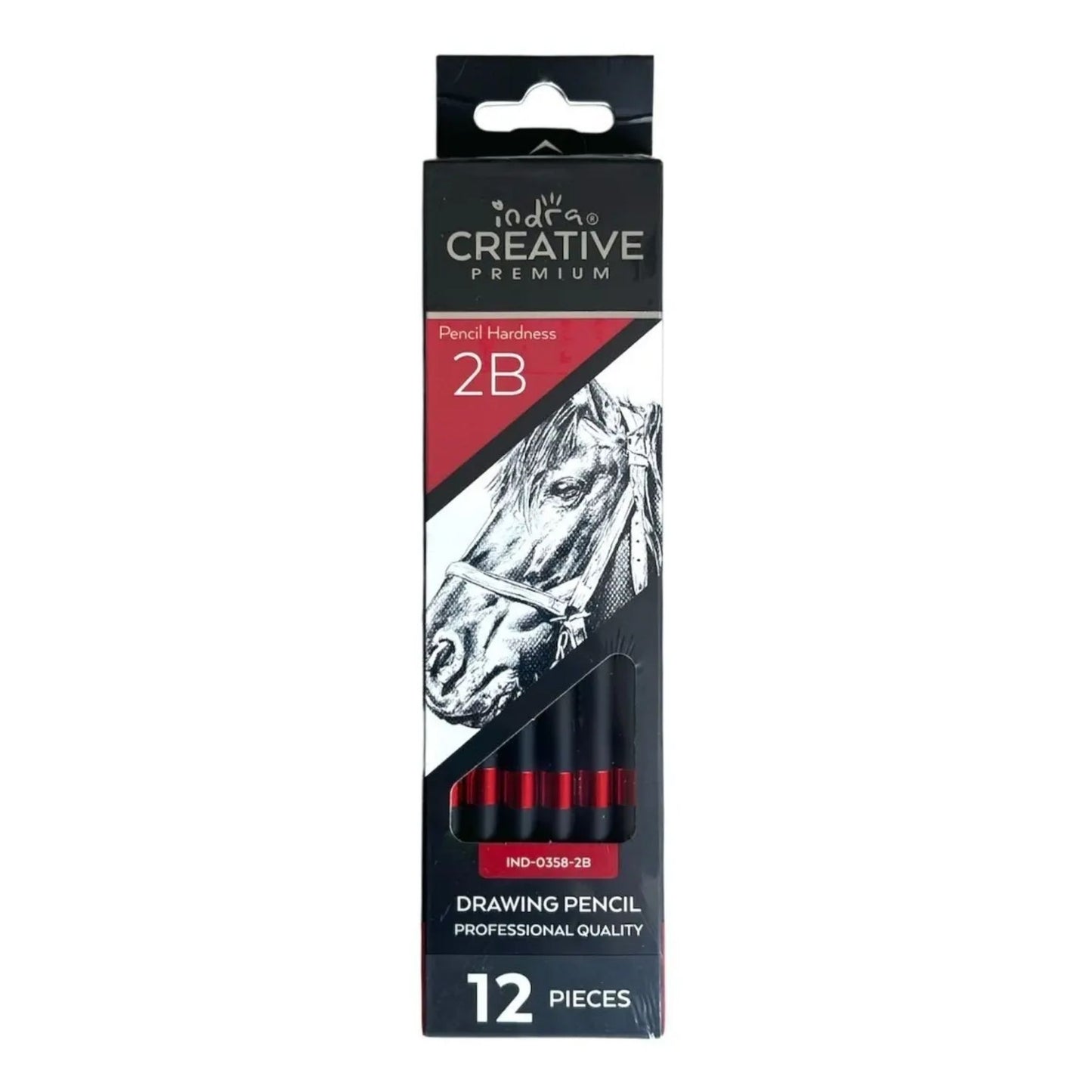 Caja 12pz Lapiz Grafito Indra Creative IND-0358-2B Dibujo
