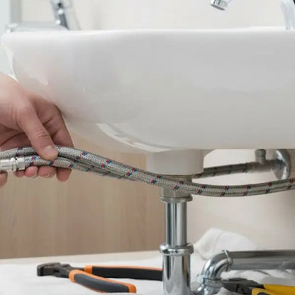 Manguera flexible para lavabo de 40 cm- 1/2" x 1/2" Aksi - Aksi - vista lateral