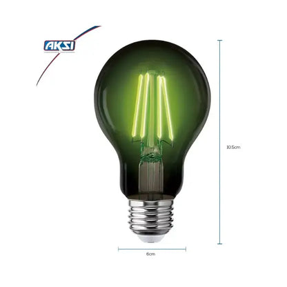 Foco Led Filamento Verde Aksi 4w 127v Base E27 - Aksi - vista lateral