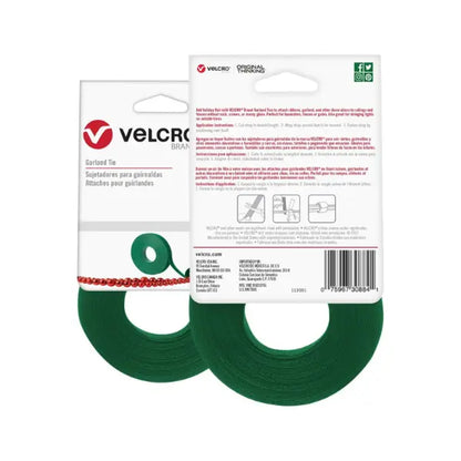 Sujetador para Guirnaldas, rollo de 9.1m x 1.3cm, color Verde - Velcro - vista lateral