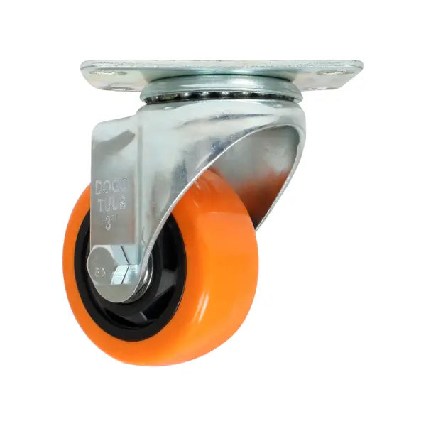 Rodaja Giratoria 3" PVC Dogotuls Naranja - Dogotuls - empaque