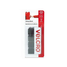 12 Cintas Adhesivas VELCRO® Sujetadores Cuadros organizador Adherible Negro - Velcro - vista lateral
