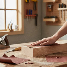 50Pzs Hoja de lija Tenazit tipo HL grano medio de 230 x 280 mm MADERA - Austrodiam - vista lateral