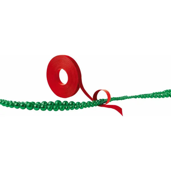 Sujetador para Guirnaldas, rollo de 9.1m x 1.3cm, color Rojo - Velcro - detalle