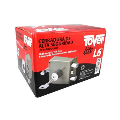 Cerradura Sobreponer L-6P Multipunto Derecha/Izquierda Tover - Tover - vista lateral