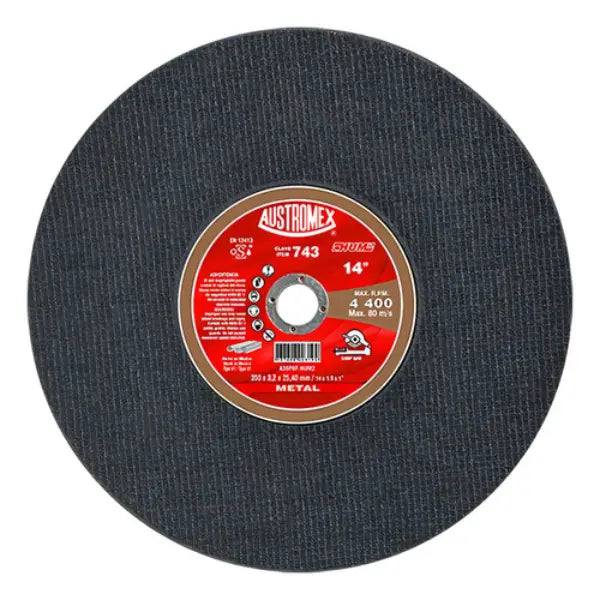 25 Disco abrasivo para corte de metalde 350 x 3.2 x 25.40 mm AUSTROMEX - Austrodiam