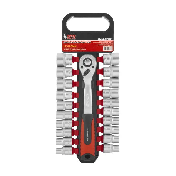 Juego Dados Dogotuls D2 1/2" MM-STD Matraca - Dogotuls - empaque