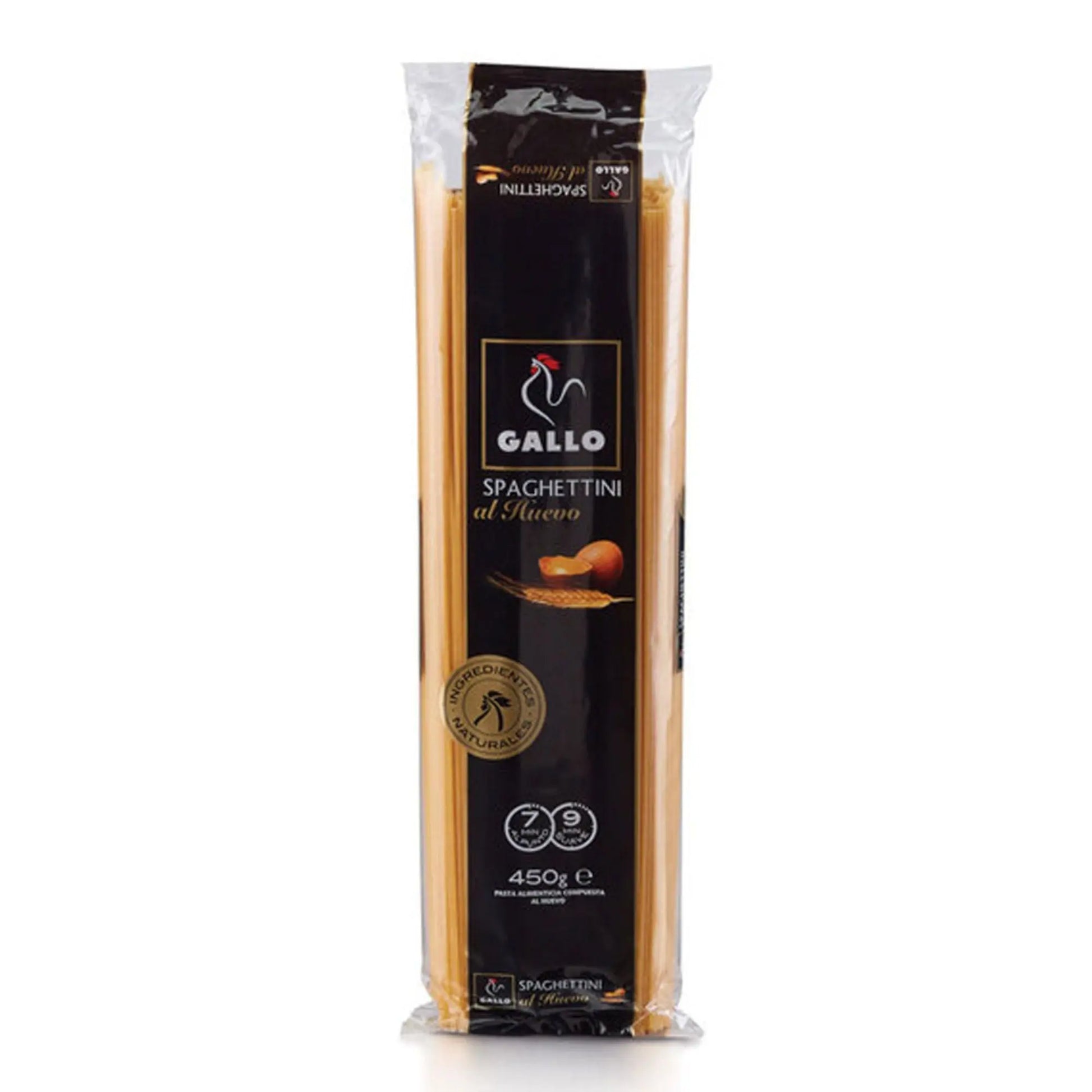 Spaghettini Huevo Gallo 450g - Cesarfer - vista lateral