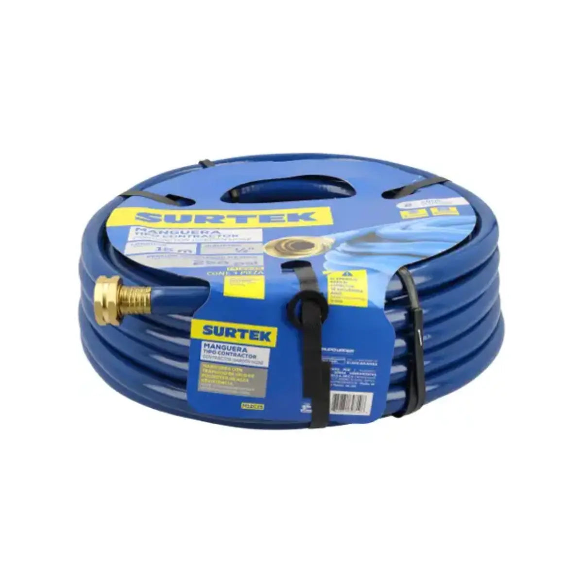 Manguera Jardín Surtek Contractor Conector Metálico 1/2" 15 m - Lock - vista lateral