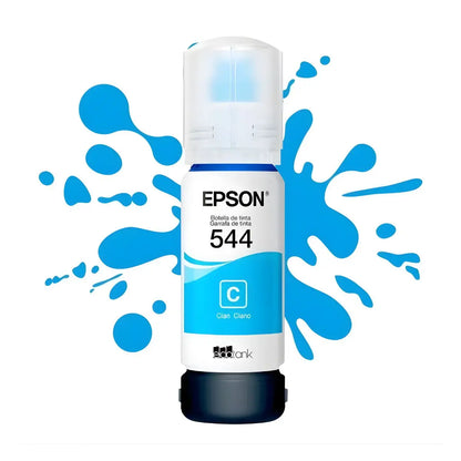 Tinta Epson Original T544 Cian - Epson - vista lateral
