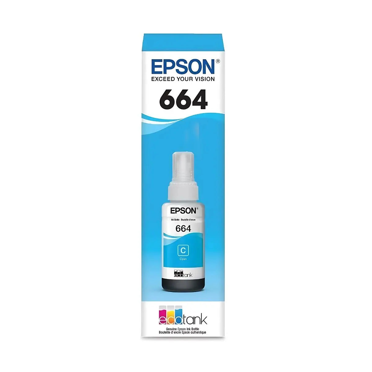 Tinta 664 Cian Epson - Epson - vista lateral