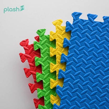 Plash Foamy Mats Set 60x60x1cm (Red, Green, Yellow, Blue) (4 Pieces) - Plash - vista lateral