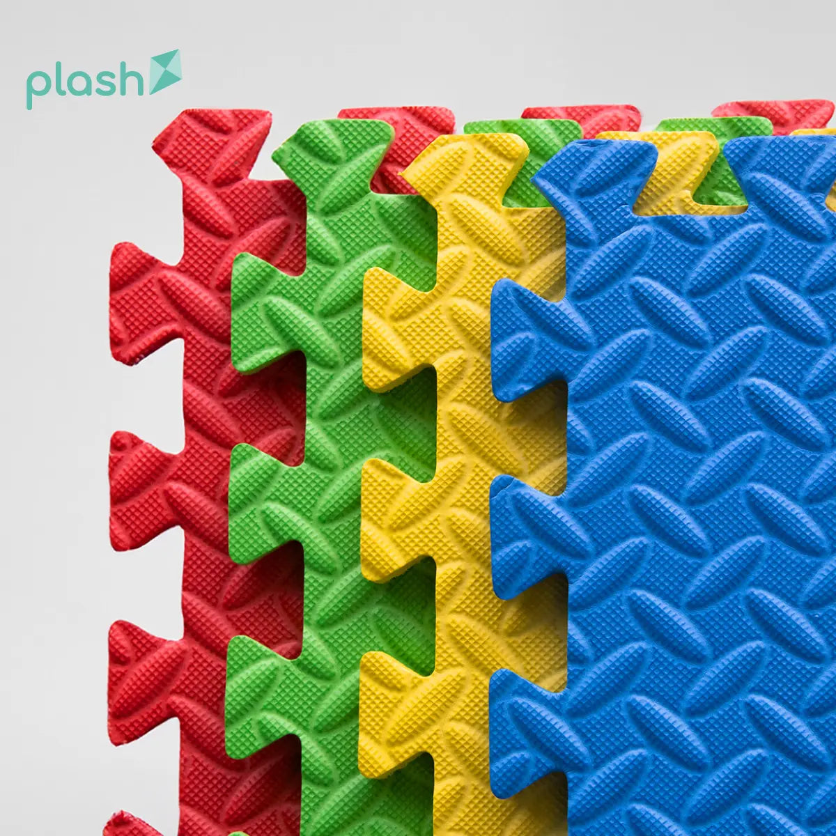 Plash Foamy Mats Set 60x60x1cm (Red, Green, Yellow, Blue) (4 Pieces) - Plash - detalle