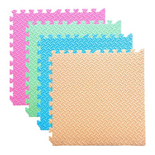 Set 4 Tapetes De Foamy Azul Rosa Verde Pastel Blanco - Coveme - accesorios