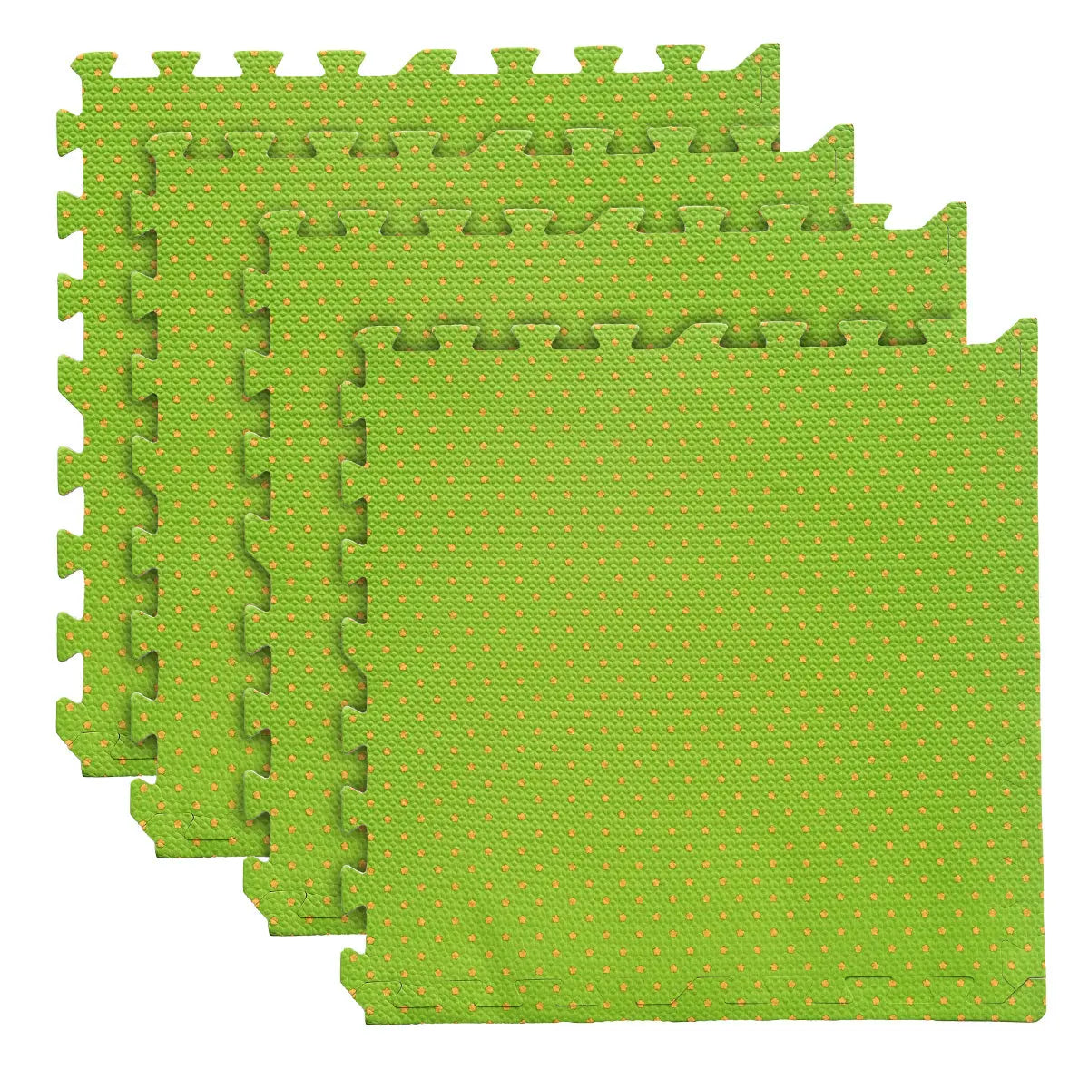 Set 4 Tapetes De Foamy Bolitas Verde - Coveme - empaque