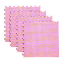 Set 8 pzs Tapetes de Foamy 60x60x1cm (Bolitas Rosa) - IN HOUSE - vista lateral