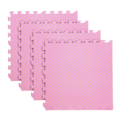 Set 8 pzs Tapetes de Foamy 60x60x1cm (Bolitas Rosa) - IN HOUSE - vista lateral