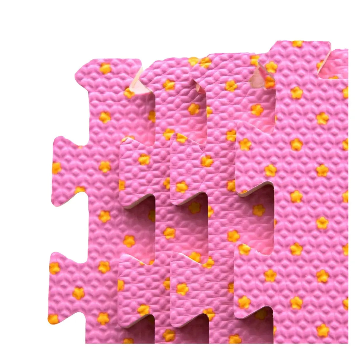 Set 8 pzs Tapetes de Foamy 60x60x1cm (Bolitas Rosa) - IN HOUSE - vista trasera