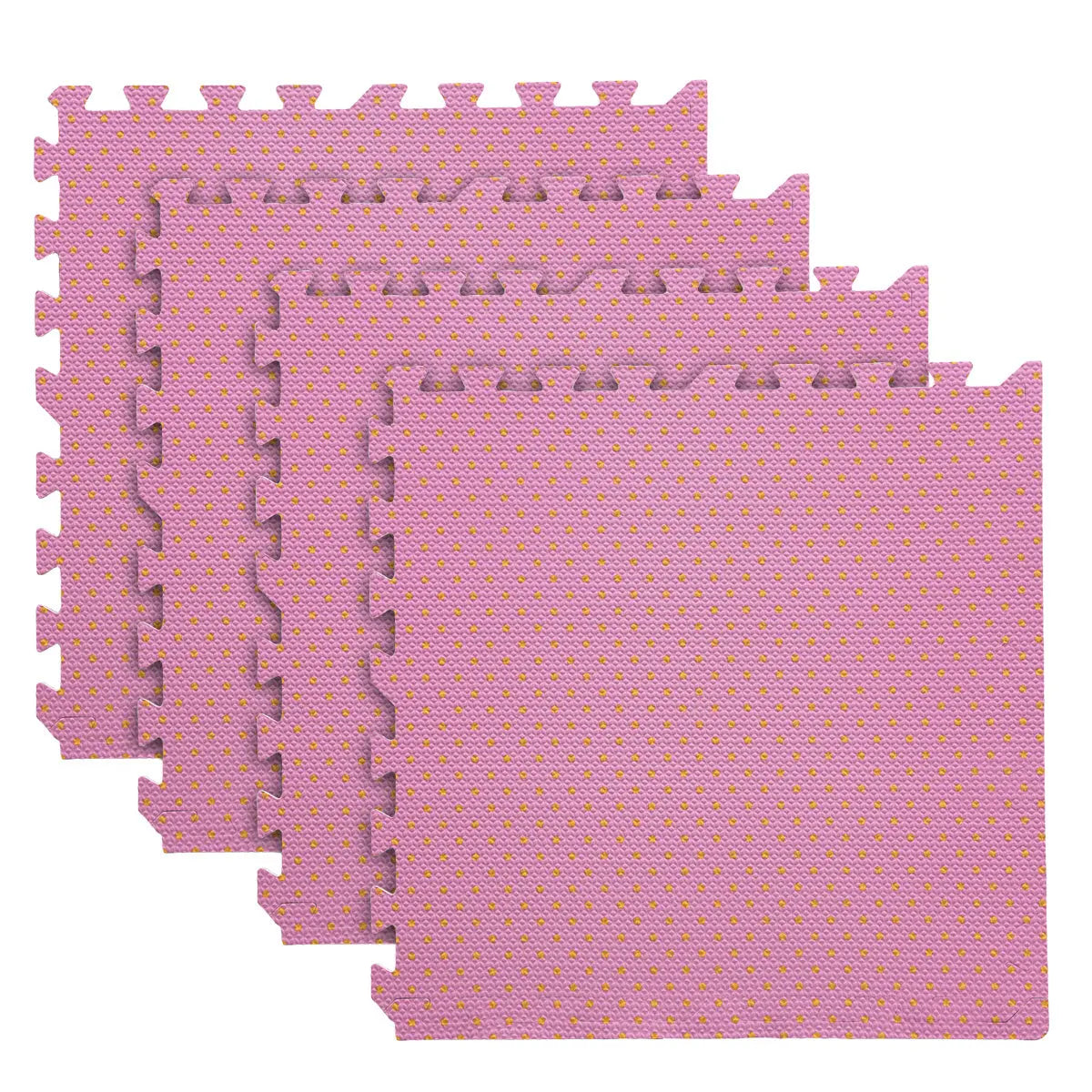 Set 4 Tapetes De Foamy Bolitas Rosa - PLASH - detalle