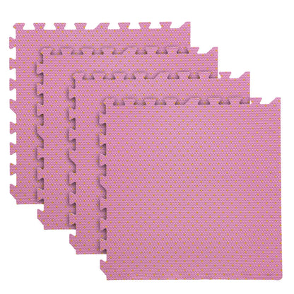 Set 4 Tapetes De Foamy Bolitas Rosa - PLASH - detalle