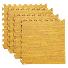 Set 4 Tapetes De Foamy Madera Clara - Coveme