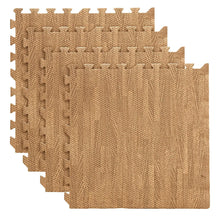 Set 4 Tapetes De Foamy Madera Nogal - Coveme - empaque