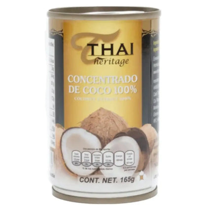 Pasta de Coco 100% Thai Heritage 165g Lata - Thai Heritage - vista lateral