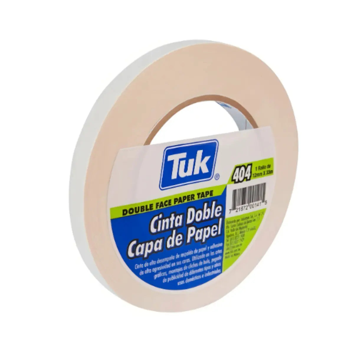 CINTA DOBLE CAPA N DOBLE CAPA PAPEL 404 24mm x 33m TUK - Tuck