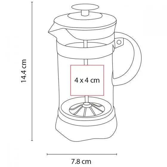 Cafetera Prensa Francesa 350ml Promoopcion - Promoopcion - uso