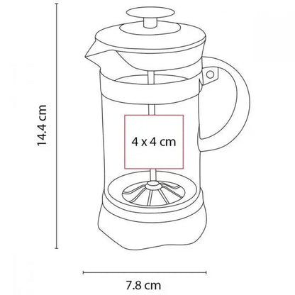 3 Pzs Cafetera Prensa Francesa 350ml Vidrio Embolo Cafe Te - Promoopcion - accesorios