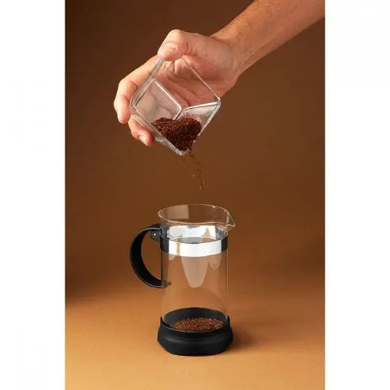 3 Pzs Cafetera Prensa Francesa 350ml Vidrio Embolo Cafe Te - Promoopcion - contenido