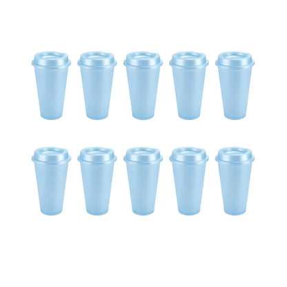 10pzs Vaso Cafetero Tirich Azul Pastel Promoopcion - Promoopcion - vista lateral