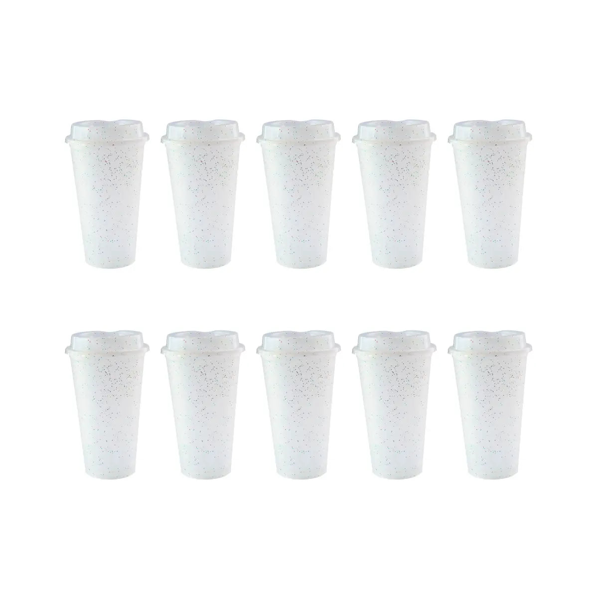 10pzs Vaso Cafetero Tirich Blanco Fiesta Promoopción - Promoopcion - vista lateral