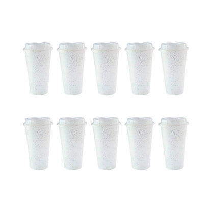 10pzs Vaso Cafetero Tirich Blanco Fiesta Promoopción - Promoopcion - vista lateral