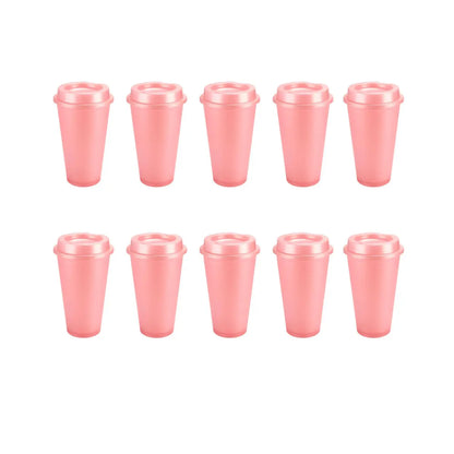 10pzs Vaso Cafetero Tirich Rosa Pastel Promoopción - Promoopcion
