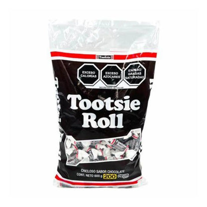 200 Dulce Chiclosos Tootsie Roll Sabor Chocolate Bolsa 600gr - Tutsi