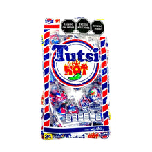 24 Paletas Sabor Cereza Picante Tutsi Hot Snack Caramelo - Tutsi
