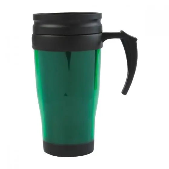 Termo Portatil Valvula Seguridad Calor Frio Cafe Te 400ml Verde - Promopción - vista trasera