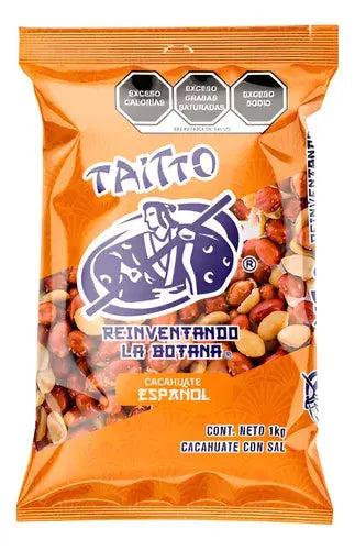 Cacahuate Español Taitto Salado Y Crujiente 1 Kg - Taitto