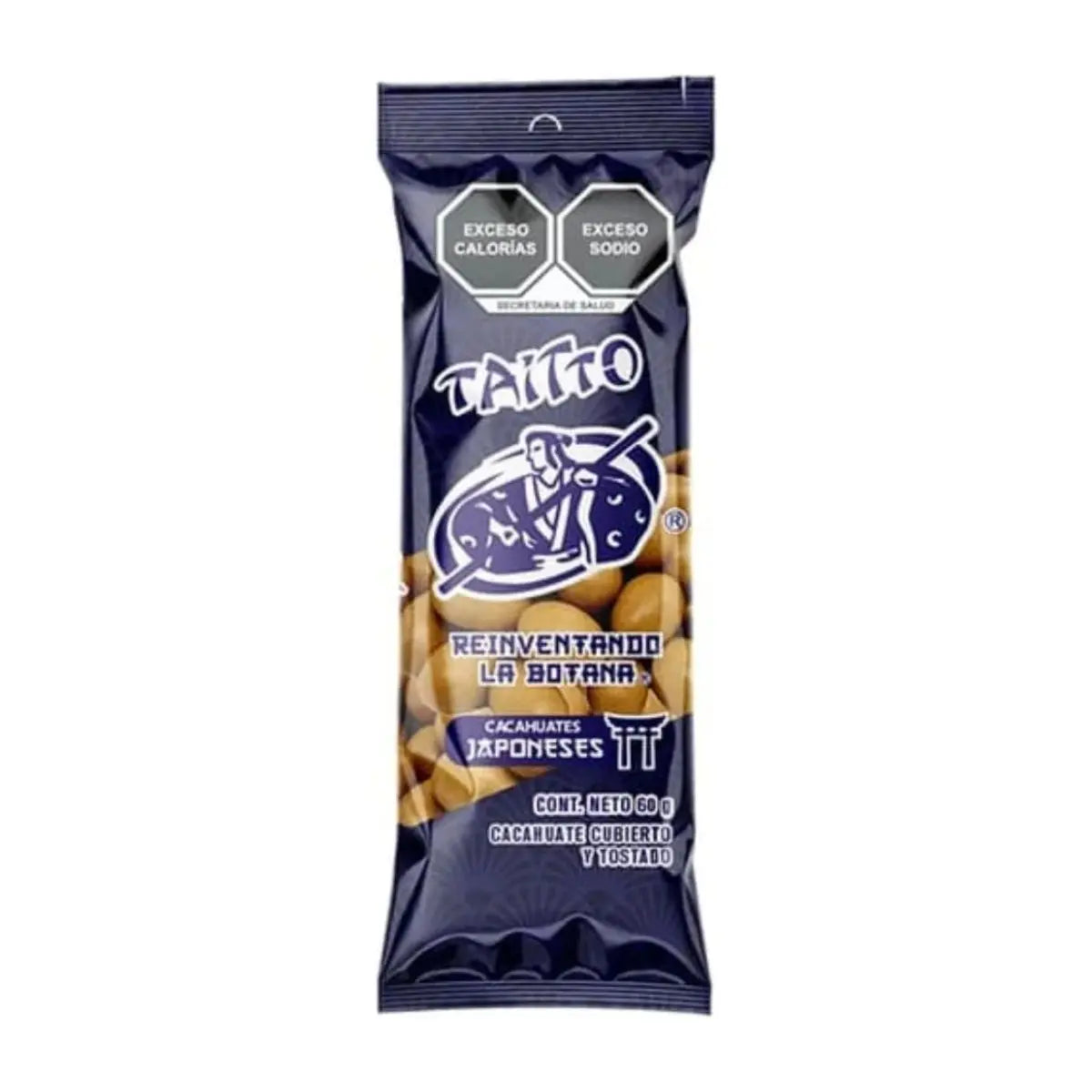 Pack 50 Bolsas Cacahuates Japonés Tostado Taitto 30g C/u - Taitto