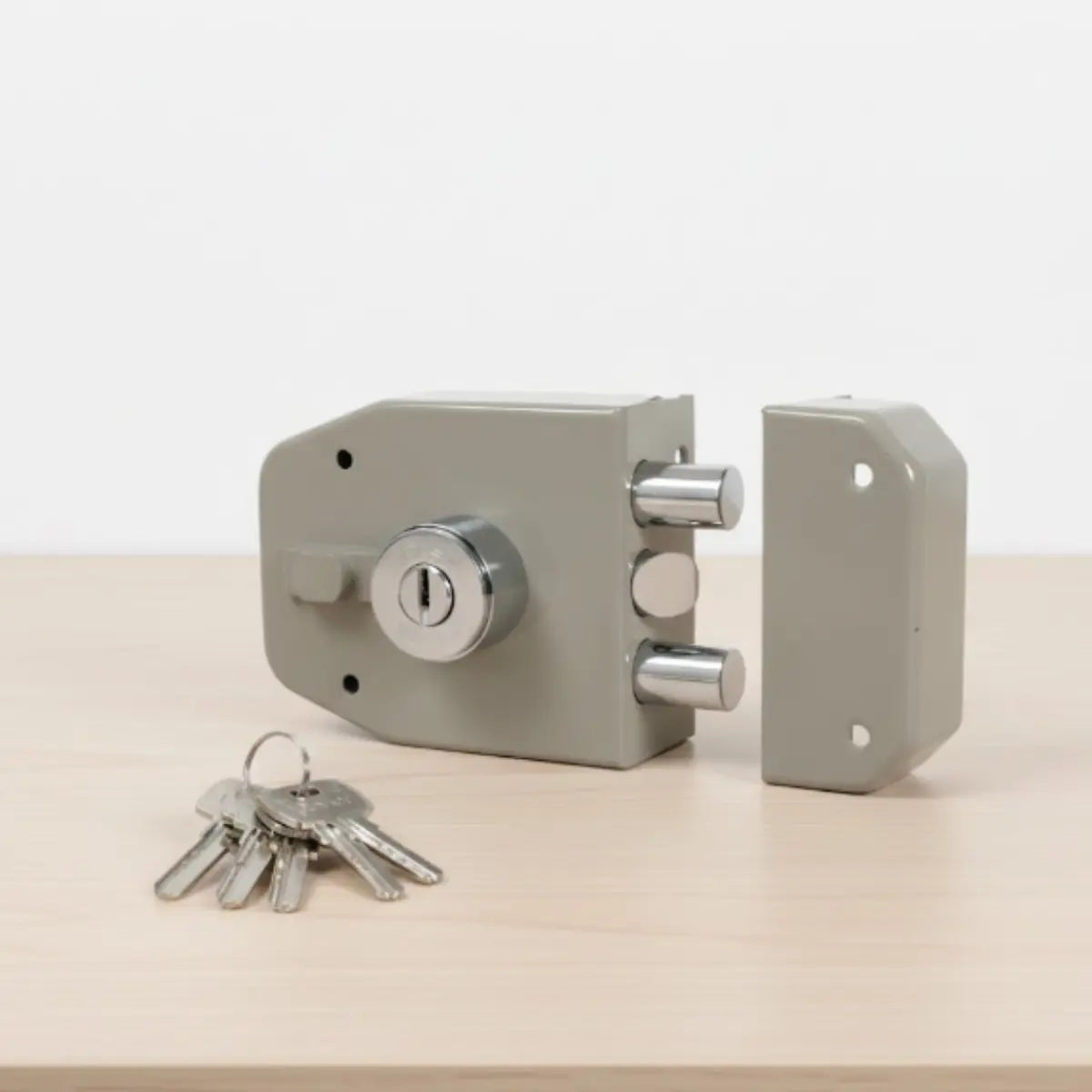 Cerradura Sobreponer Future Resv. Inv. Pintado Gris S1F-PR Tover - Tover