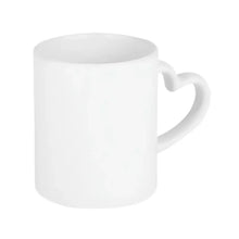 12pz Taza blanca 11oz. con asa de corazón Color Make - ColorMake