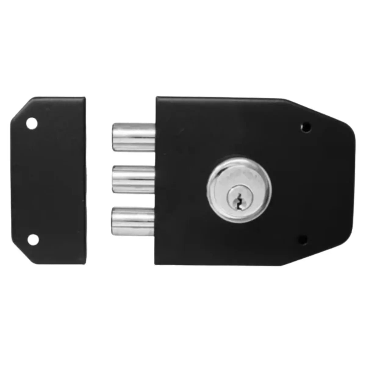 Cerradura Sobreponer Texturado Negro Reversible S2000T Tover - Tover